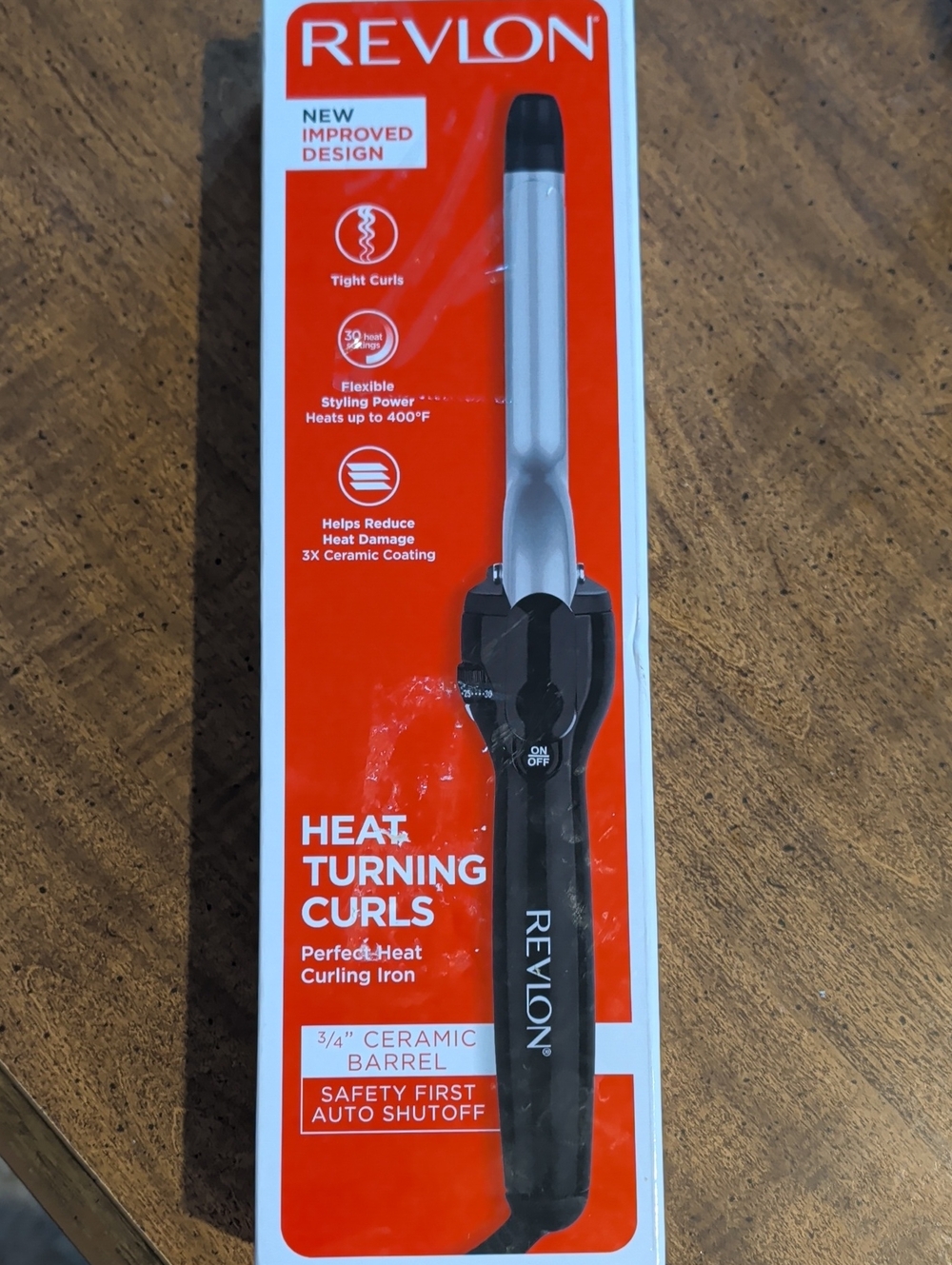 TitlREVLON Perfect Heat Triple Ceramic 3/4" Curling Irone